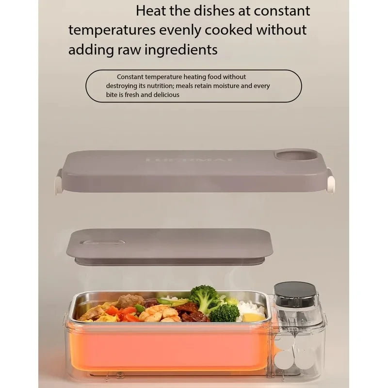Portapranzo Elettrico Riscaldabile in Acciaio Inox