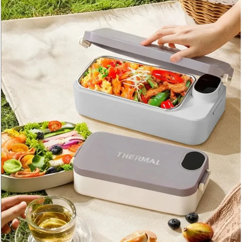 Portapranzo Elettrico Riscaldabile in Acciaio Inox